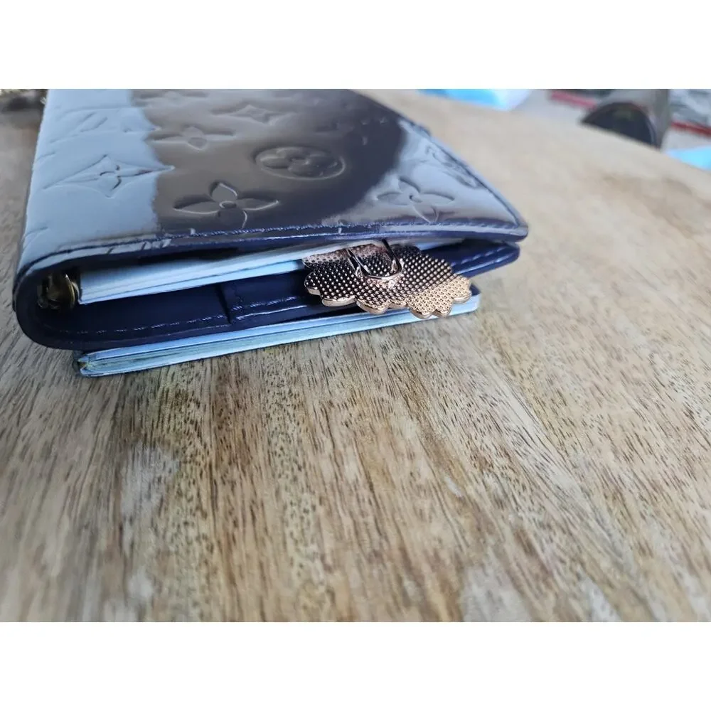 Louis Vuitton Agenda PM in dark Gray/Silver Vernis.
